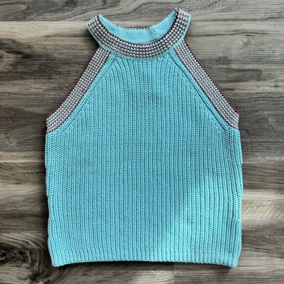 Madewell | Knit Halter-Neck Cutaway Sweater Tank - Picture 1 of 4
